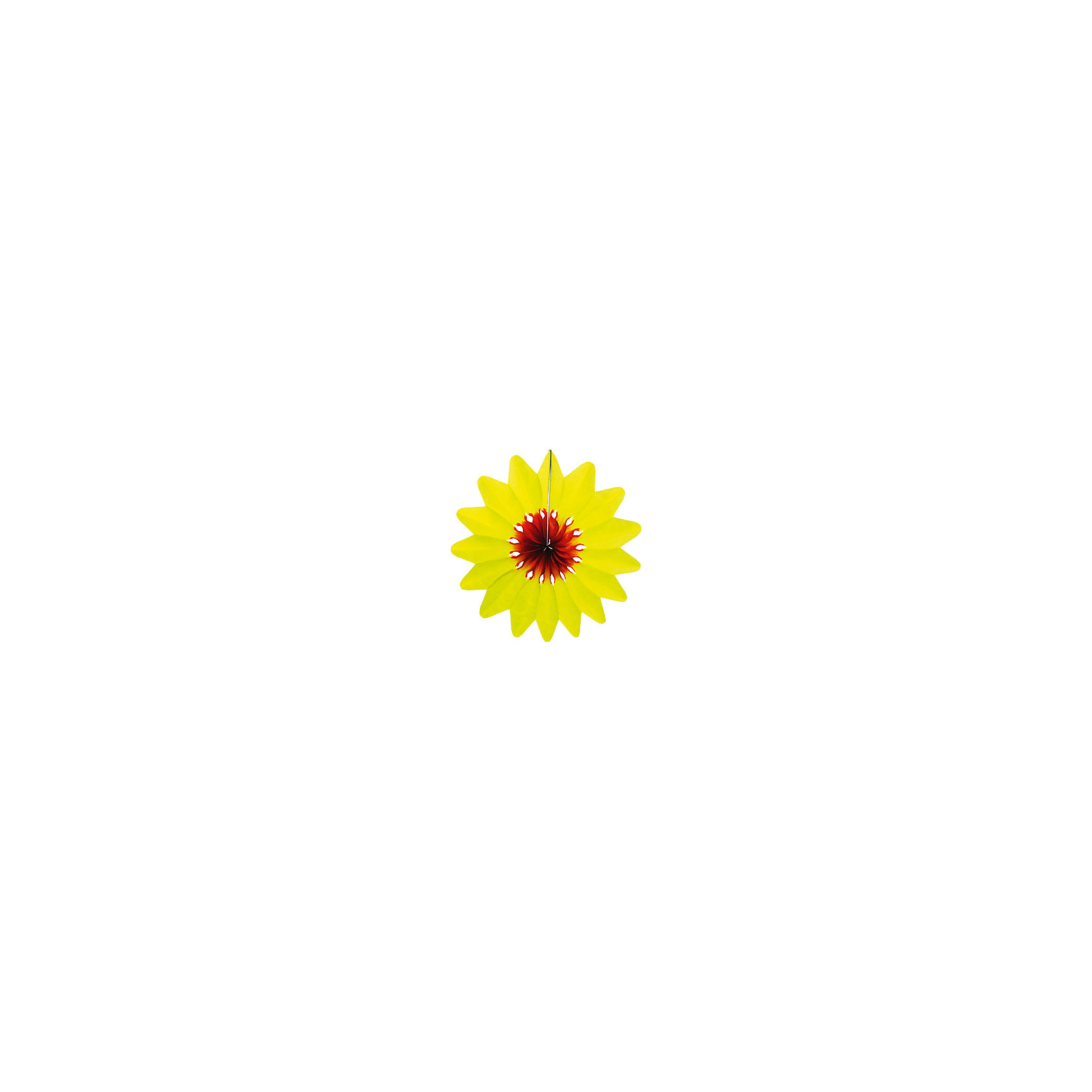 фото Украшение для праздника Патибум "Цветок" 36 см., жёлтый
