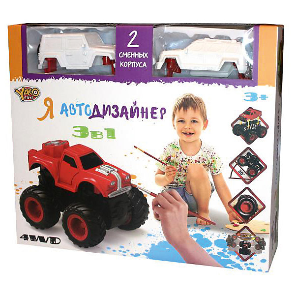 

Набор для творчества 3 в 1 Yako Toys "Я автодизайнер", M6540-2