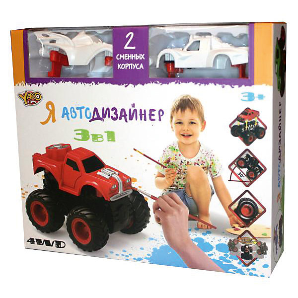 

Набор для творчества 3 в 1 Yako Toys "Я автодизайнер", M6540-4