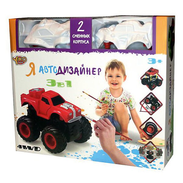 

Набор для творчества 3 в 1 Yako Toys "Я автодизайнер", M6540-6