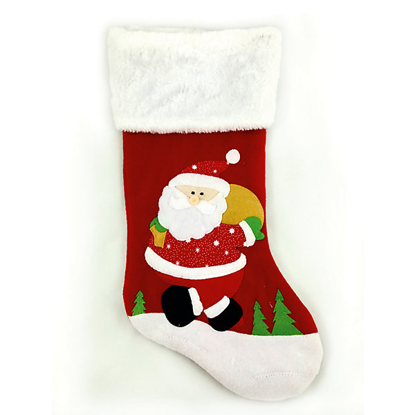 MAG2000 Рождественский сувенир - носочек "Дед Мороз", 48 см