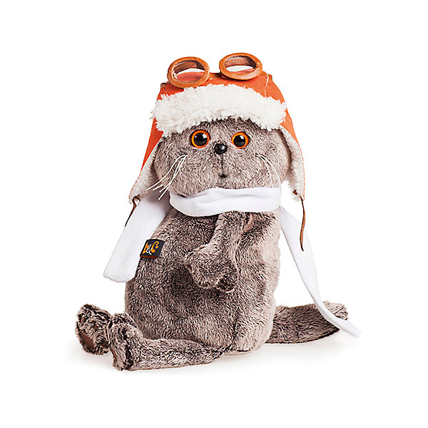 

Мягкая игрушка Budi Basa Кот Басик в шлеме и шарфе, 25 см