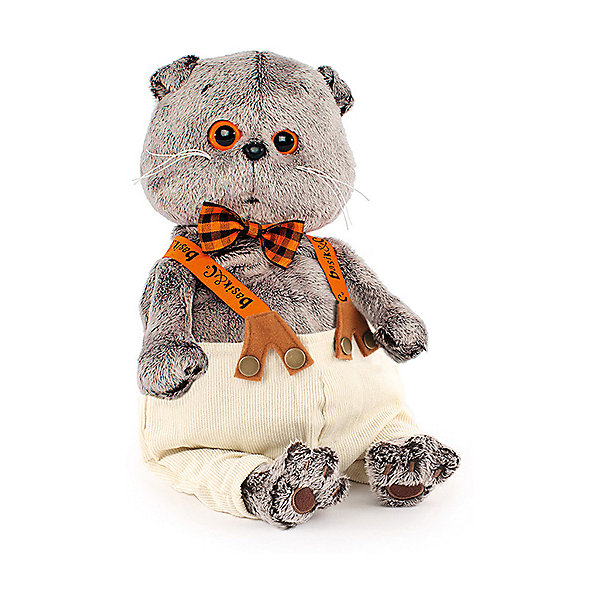 

Мягкая игрушка Budi Basa Кот Басик в штанах с подтяжками, 25 см