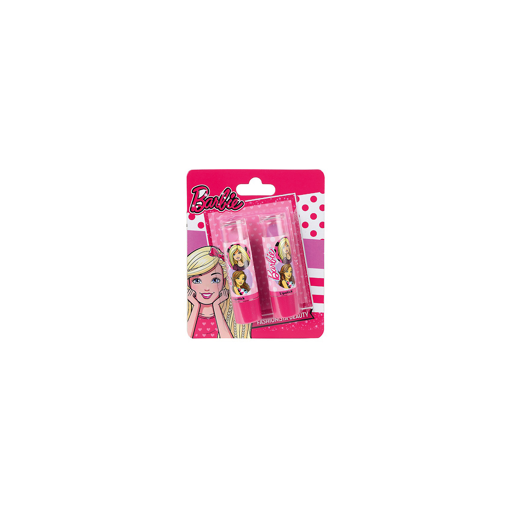 фото Игровой набор Markwins Barbie "Декоративная косметика" Помада, 2 штуки