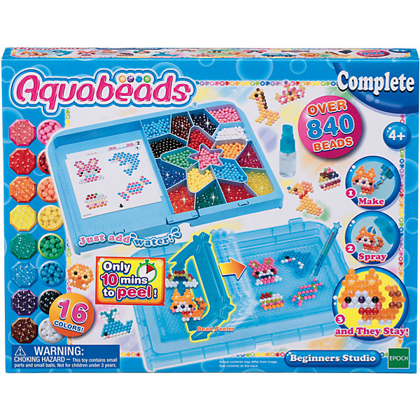 

Мозаика из бусин Aquabeads "Студия новичка, Мозаика из бусин Aquabeads "Студия новичка"