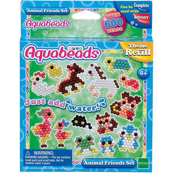 

Мозаика из бусин Aquabeads "Забавные животные", 600 бусин