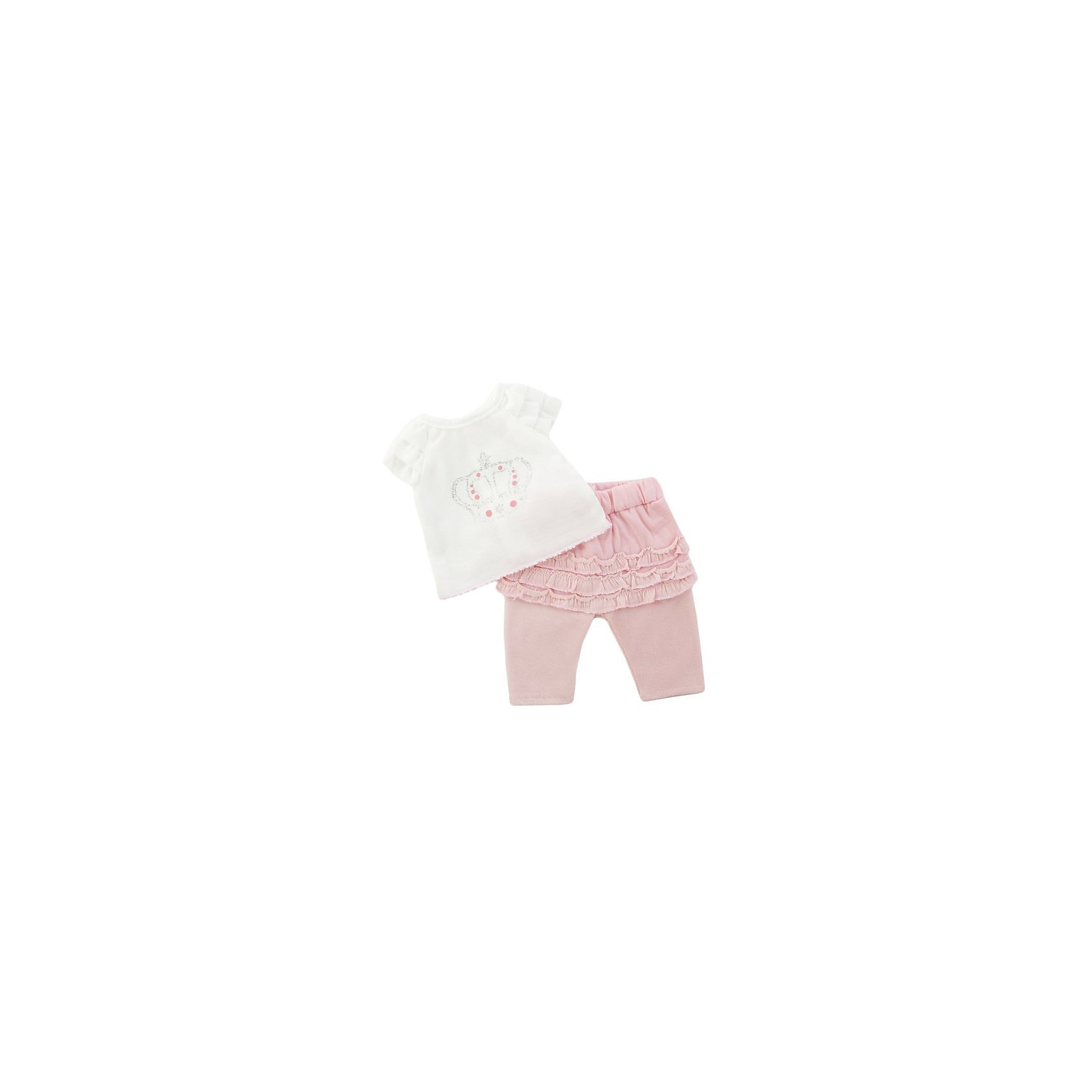 фото Одеждя для куклы Mary Poppins "Футболка и штанишки", 38-43 см (розовый)