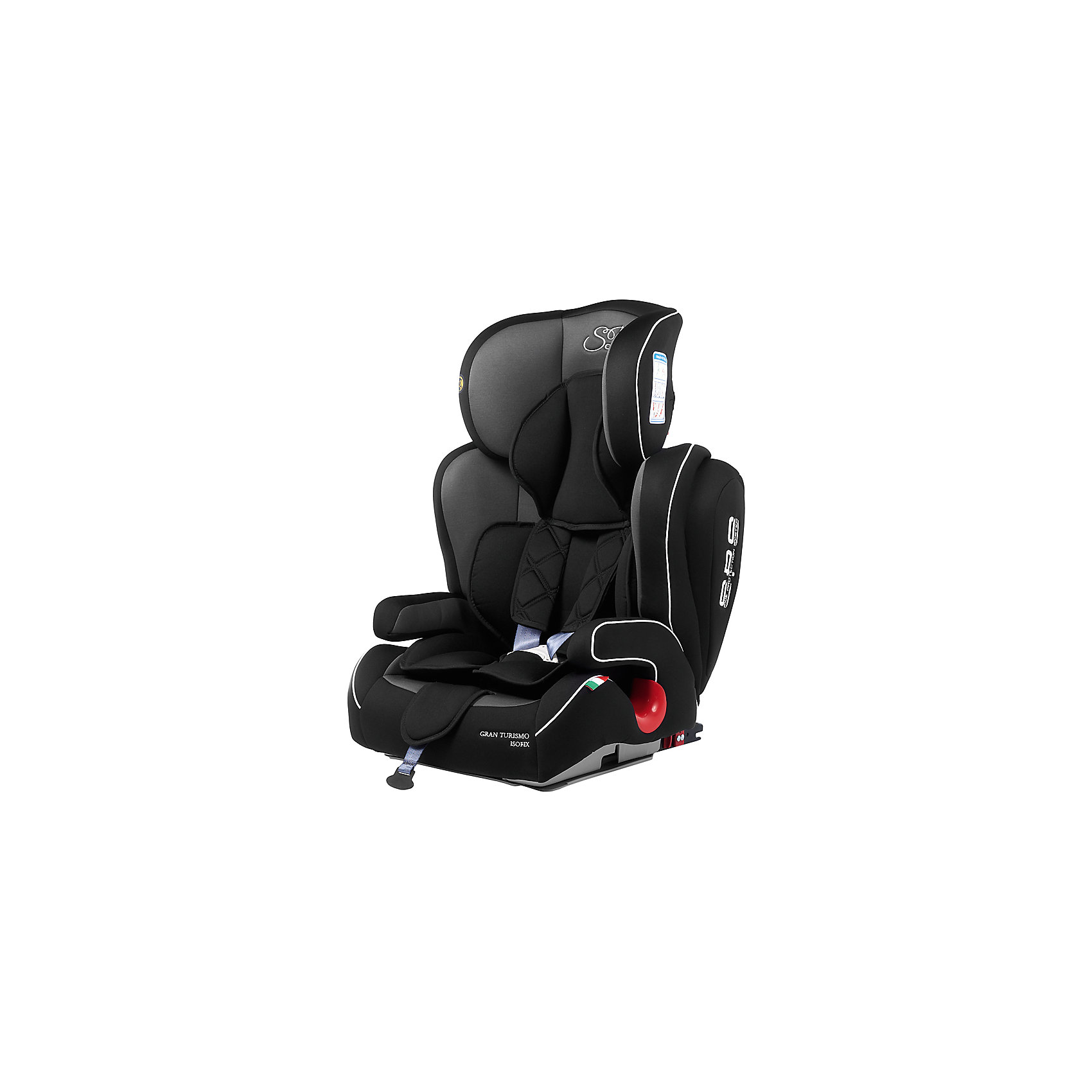 Автокресло Gran Turismo SPS c Isofix, 9-36 кг, серый/черный Sweet Baby 
