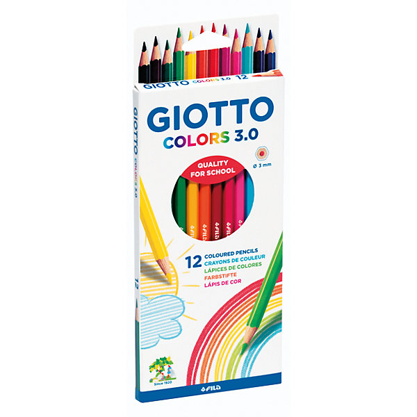 

Цветные карандаши Giotto Colors 3.0, 12 шт