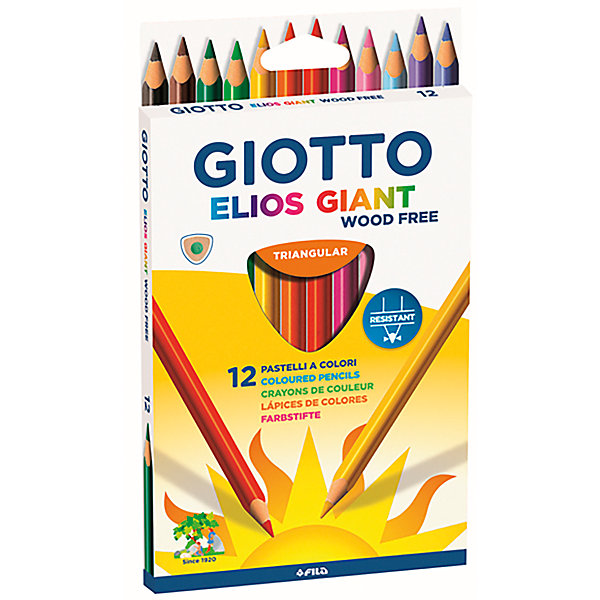 

GIOTTO ELIOS GIANT 12 цв. TRIANGULAR woodfree