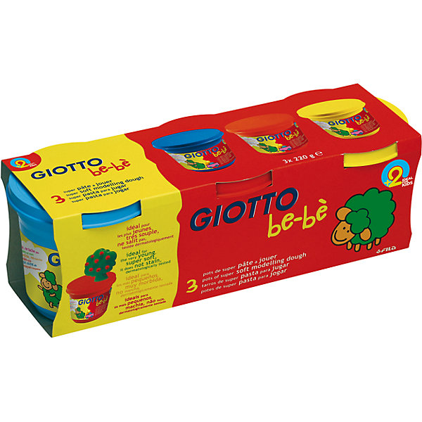 фото Масса для лепки GIOTTO "Be-Be" Super Modeling Dough, 3 шт.