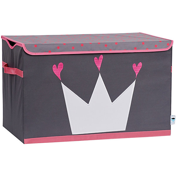 

Большая коробка с крышкой для хранения Store it Корона, Rosa/grau