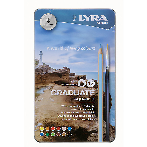 

LYRA GRADUATE AQUARELL 12 цв.