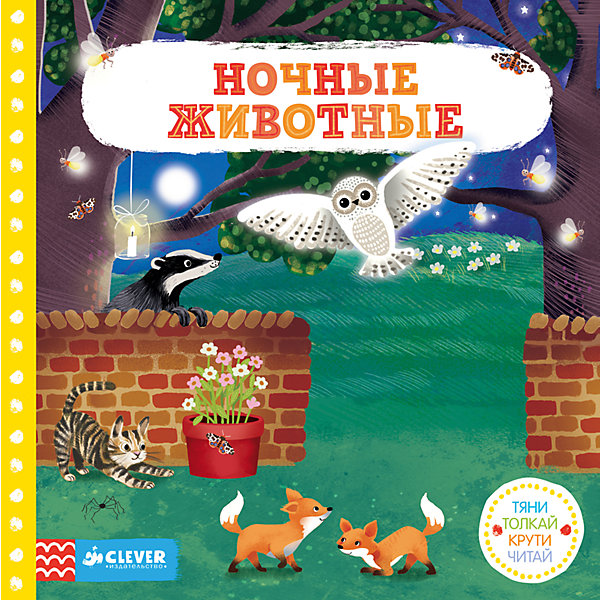 

Ночные животные. Тяни, толкай, крути, читай