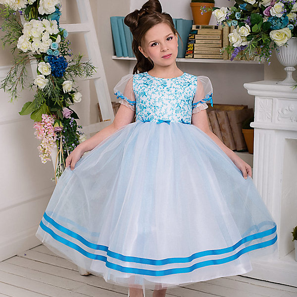 

Платье нарядное Barbie™ для девочки, Голубой, Платье нарядное Barbie™ для девочки