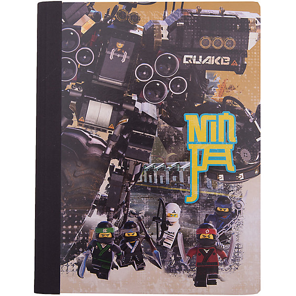 

Тетрадь (100 листов, линейка) LEGO Ninjago Movie (Лего Фильм: Ниндзяго), размер: 19х24,7 см