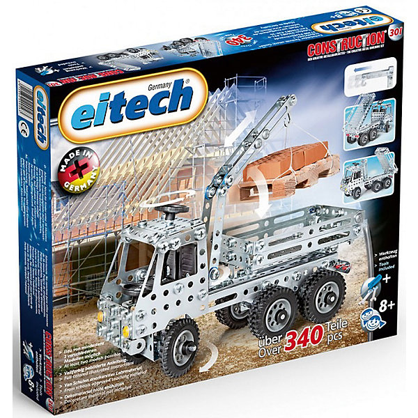 

Металлический конструктор Eitech "Автокран", 340 деталей