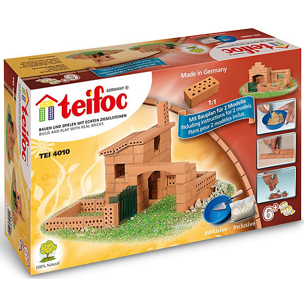 Конструктор из кирпичиков Teifoc "Дом", 200 деталей