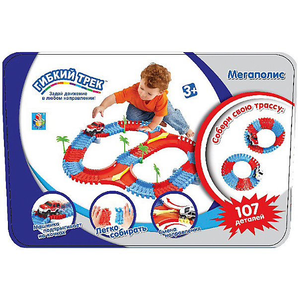 

Гибкий трек 1Toy "Мегаполис", 107 деталей
