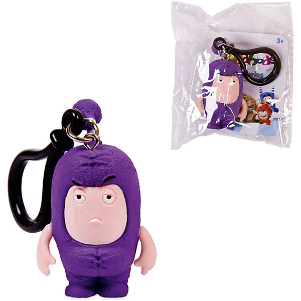 Брелок фигурка-чудик Oddbods Джефф, 4,5 см, Фиолетовый