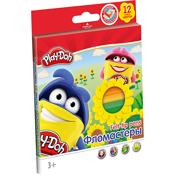 

Фломастеры Академия Групп "Play-Doh", 12 цветов
