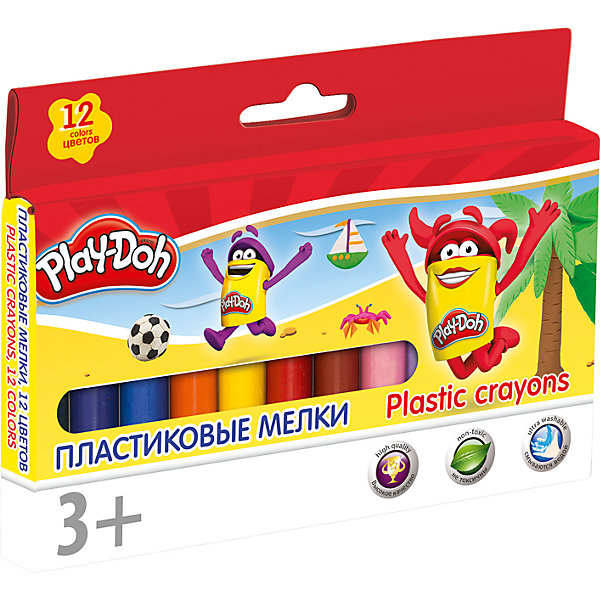 Академия групп Восковые мелки Академия Групп Play-Doh, 12 цветов play doh мелки восковые пальчиковые 4 шт