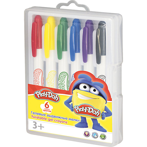 

Гелевые мелки Академия Групп "Play-Doh", 6 цветов