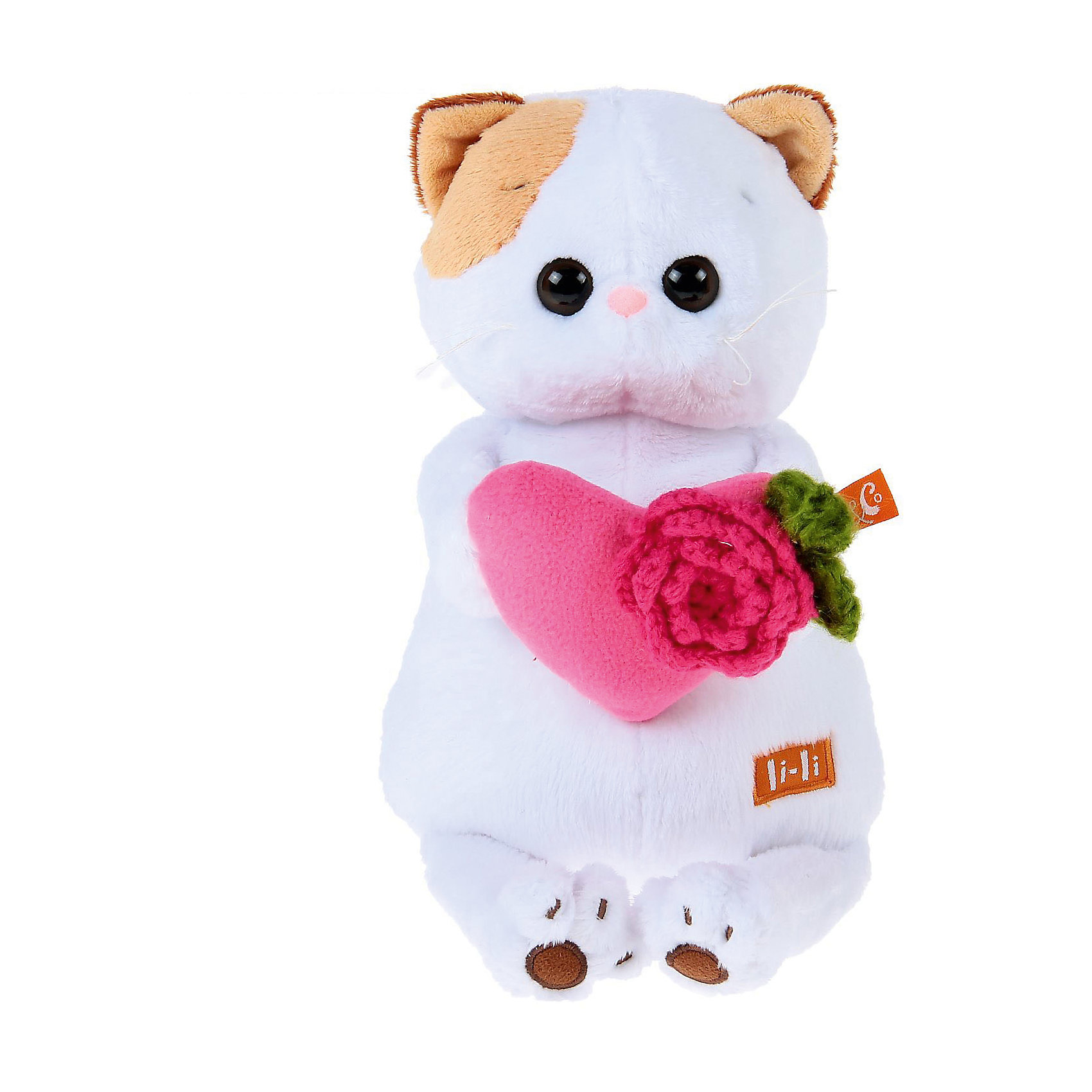 фото Мягкая игрушка Budi Basa Кошечка Ли-Ли с розовым сердечком, 24 см