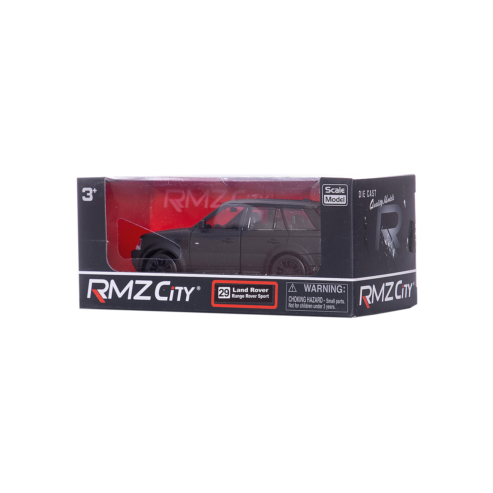 Металлическая машинка "Range Rover Sport" 1:32, черный матовый RMZ City 7322650