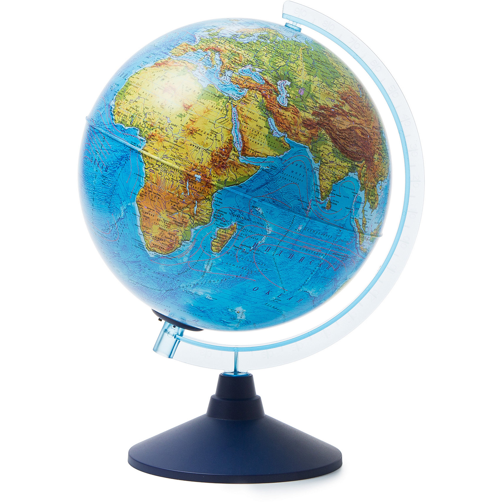 фото Глобус Земли физико-политический с подсветкой от батареек Globen