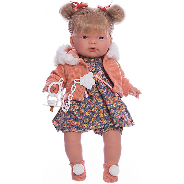 фото Кукла-пупс Llorens Жоэль в коричневом платье, 38 см