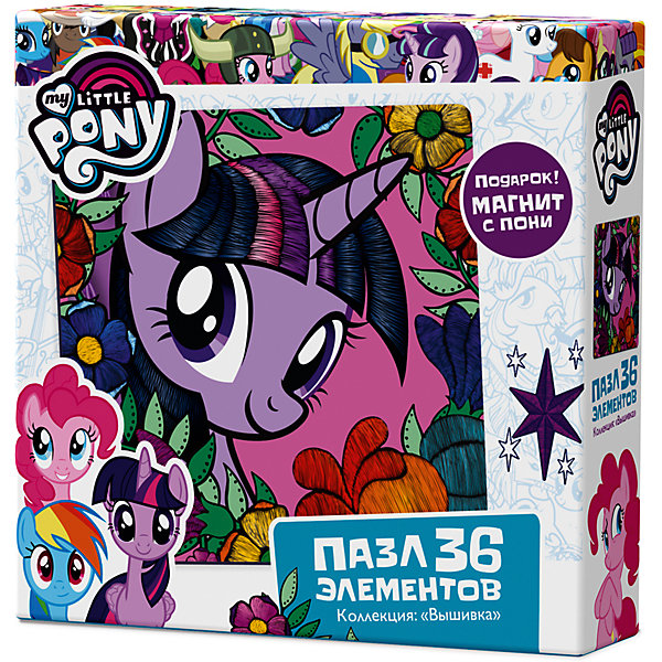 

Пазл Origami "My little pony" 36 элементов + магнит Сумеречная Искорка