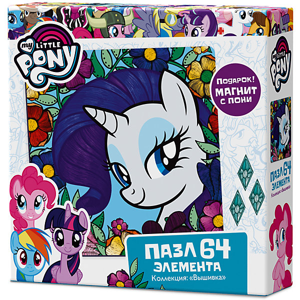 

Пазл Origami "My little pony" 36 элементов + магнит Рарити