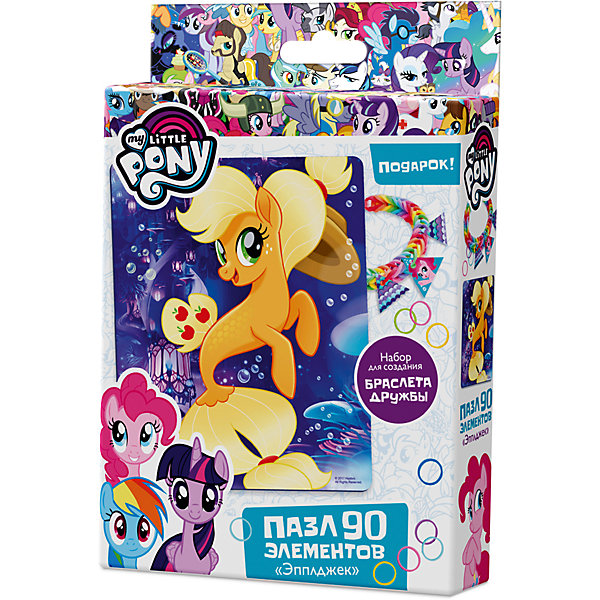 

Пазл Origami "My little pony" 90 элементов + браслетик Эпплджек