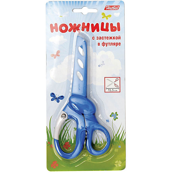 

Ножницы детские Hatber 15,5см, чехол, европодвес