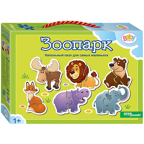 

Напольный пазл 6 в 1 Step Puzzle "Зоопарк", по 2 элемента на каждую картинку