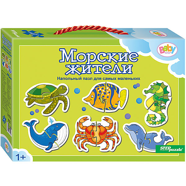 

Напольный пазл 6 в 1 Step Puzzle "Морские жители", по 2 элемента на каждую картинку