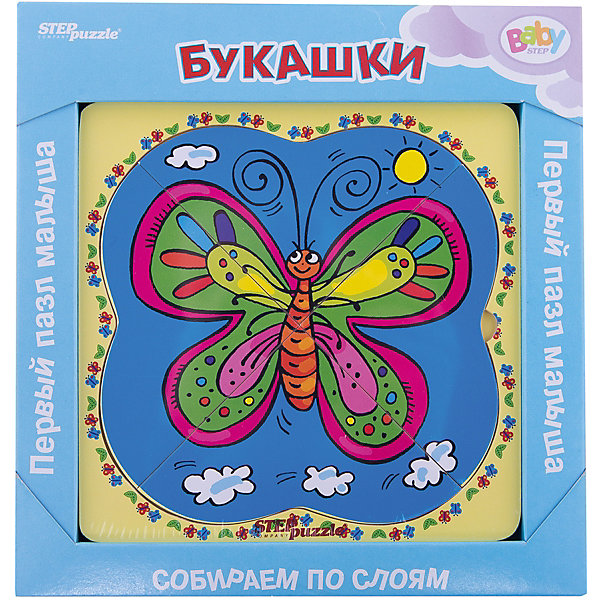 

Многослойный пазл Step Puzzle Baby Step "Букашки"