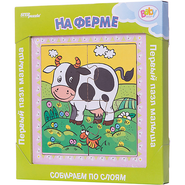 

Многослойный пазл Step Puzzle Baby Step "На ферме"