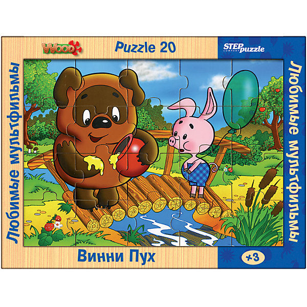 

Пазл Step Puzzle Любимые мультфильмы "Винни-Пух", 20 элементов