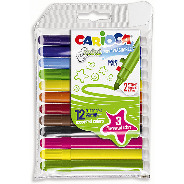 

Набор фломастеров CARIOCA MINI, 12 цв. (включая 3 флюоресцентных)