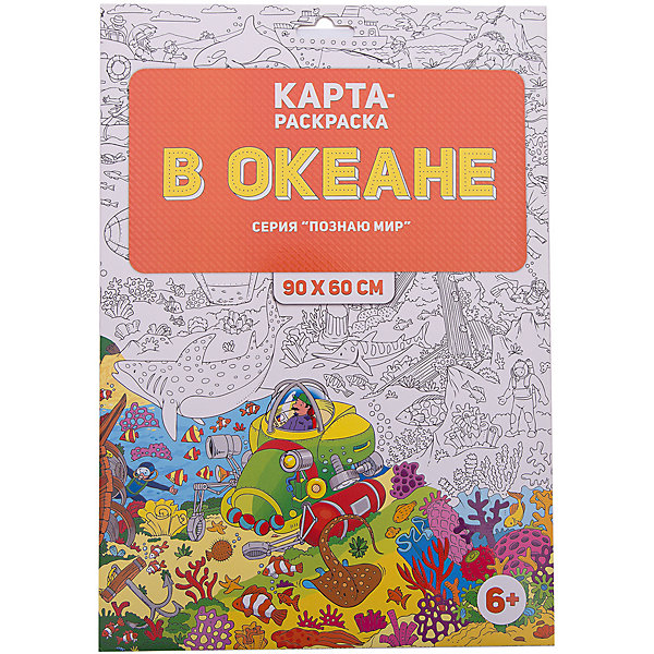 

Раскраска в конверте. В океане. Серия Познаю мир. 90х60 см. ГЕОДОМ