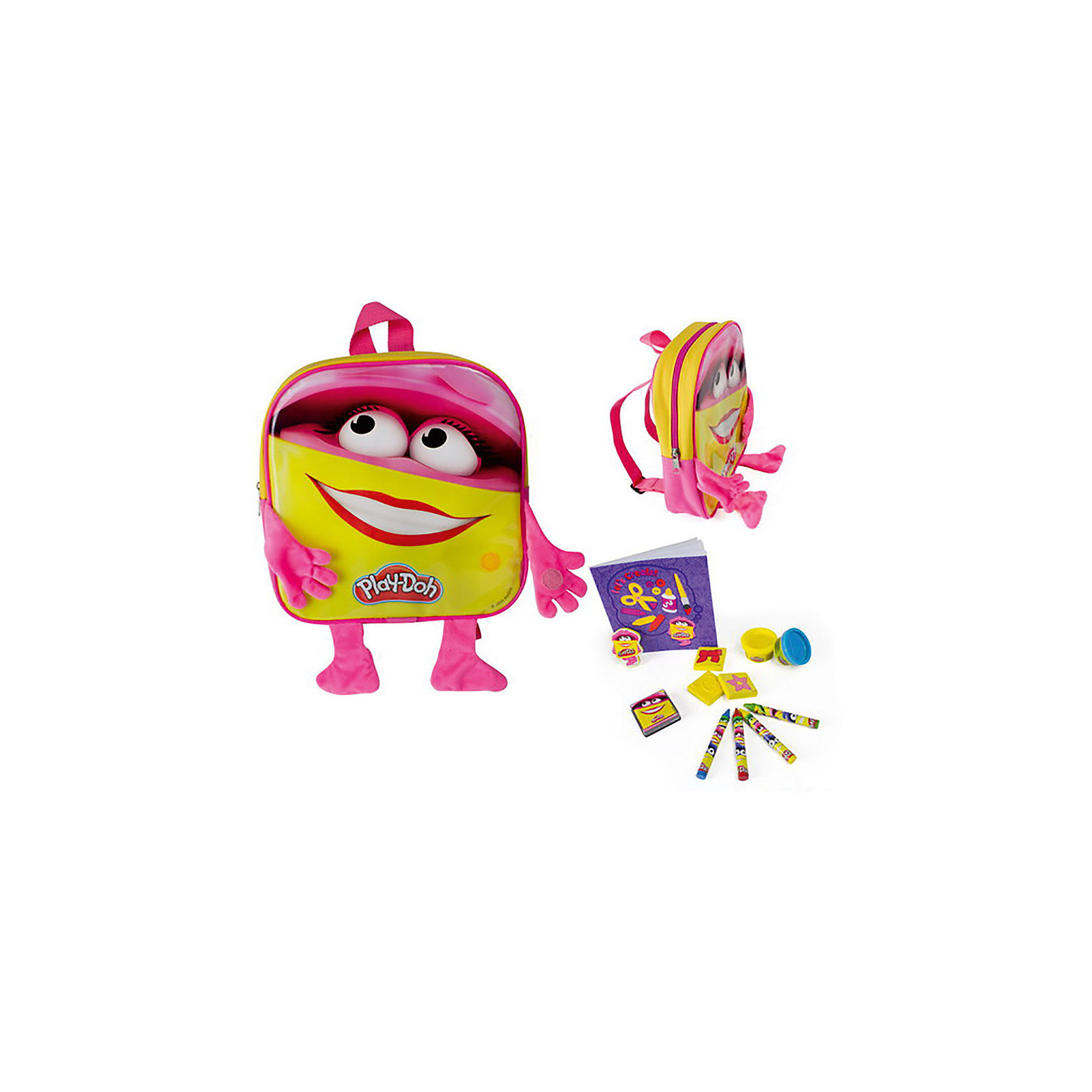 фото Набор Play doh Рюкзачок для девочки с плюшевыми ручками и ножками D`arpeje toys`n`fun
