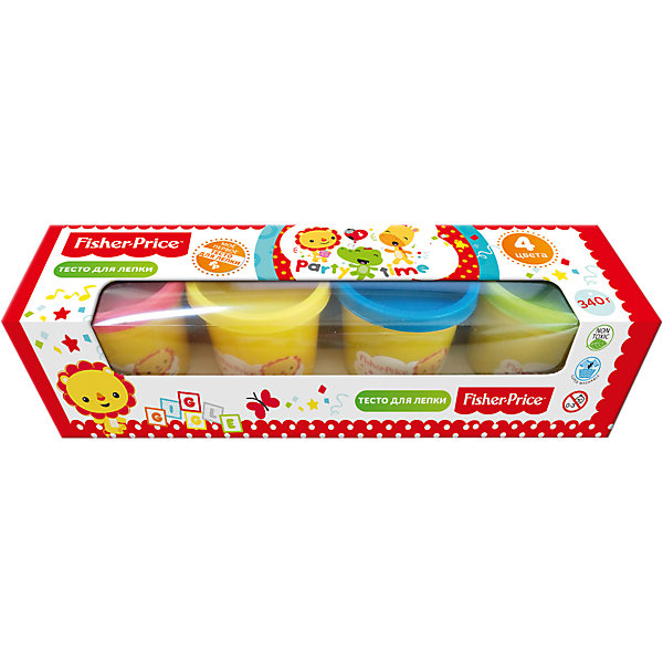 

Тесто для лепки Fisher Price 4 цвета