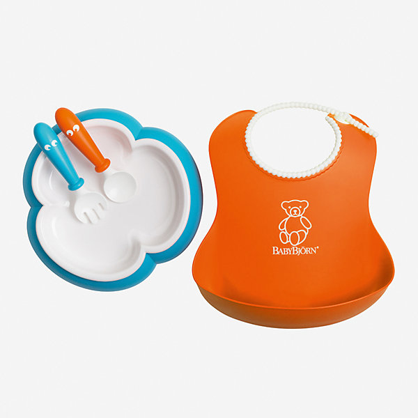 

Набор для кормления BabyBjorn, оранжевый/бирюзовый