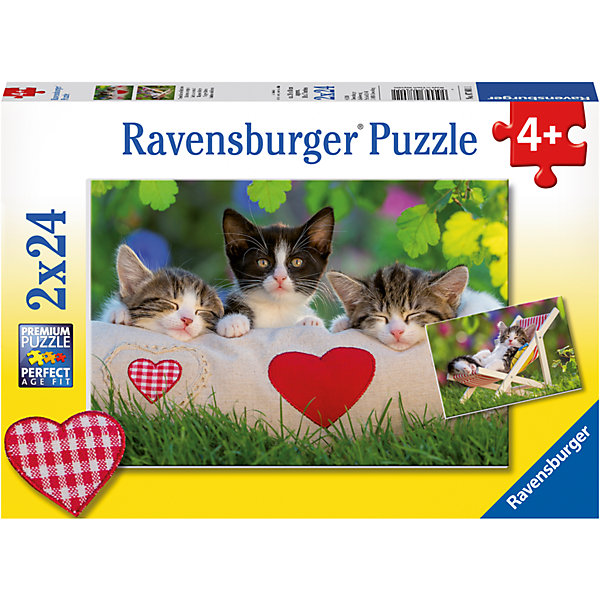 Ravensburger Пазл «Котята отдыхают» 2х24шт