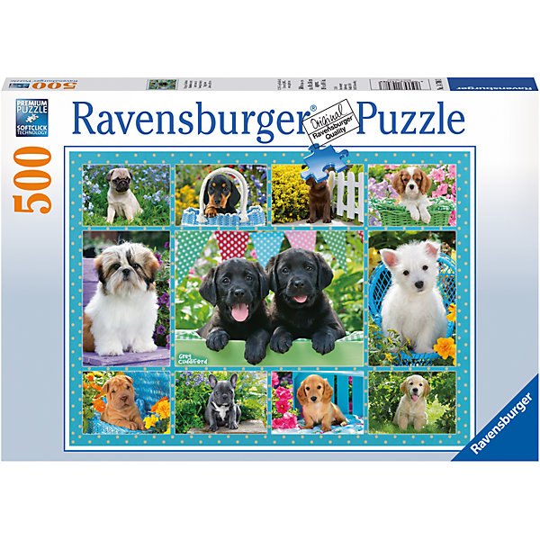 фото Пазл «Милые щенки» 500 шт Ravensburger