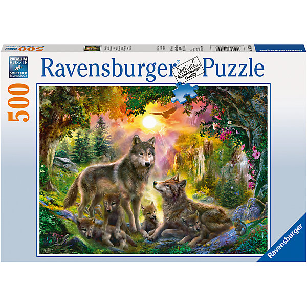 Ravensburger Пазл «Семья волков в лесу» 500 шт