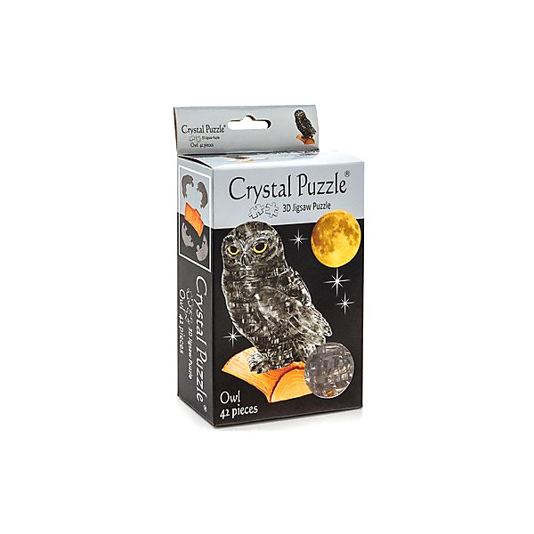 фото 3D головоломка Сова дымчатая Crystal puzzle