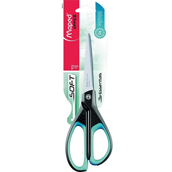 

Ножницы ESSENTIALS SOFT 21 см, аcсимметричные, Maped